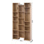 Artiss Bookshelf Display Shelves CD DVD Storage Rack Tall Bookcase Oak