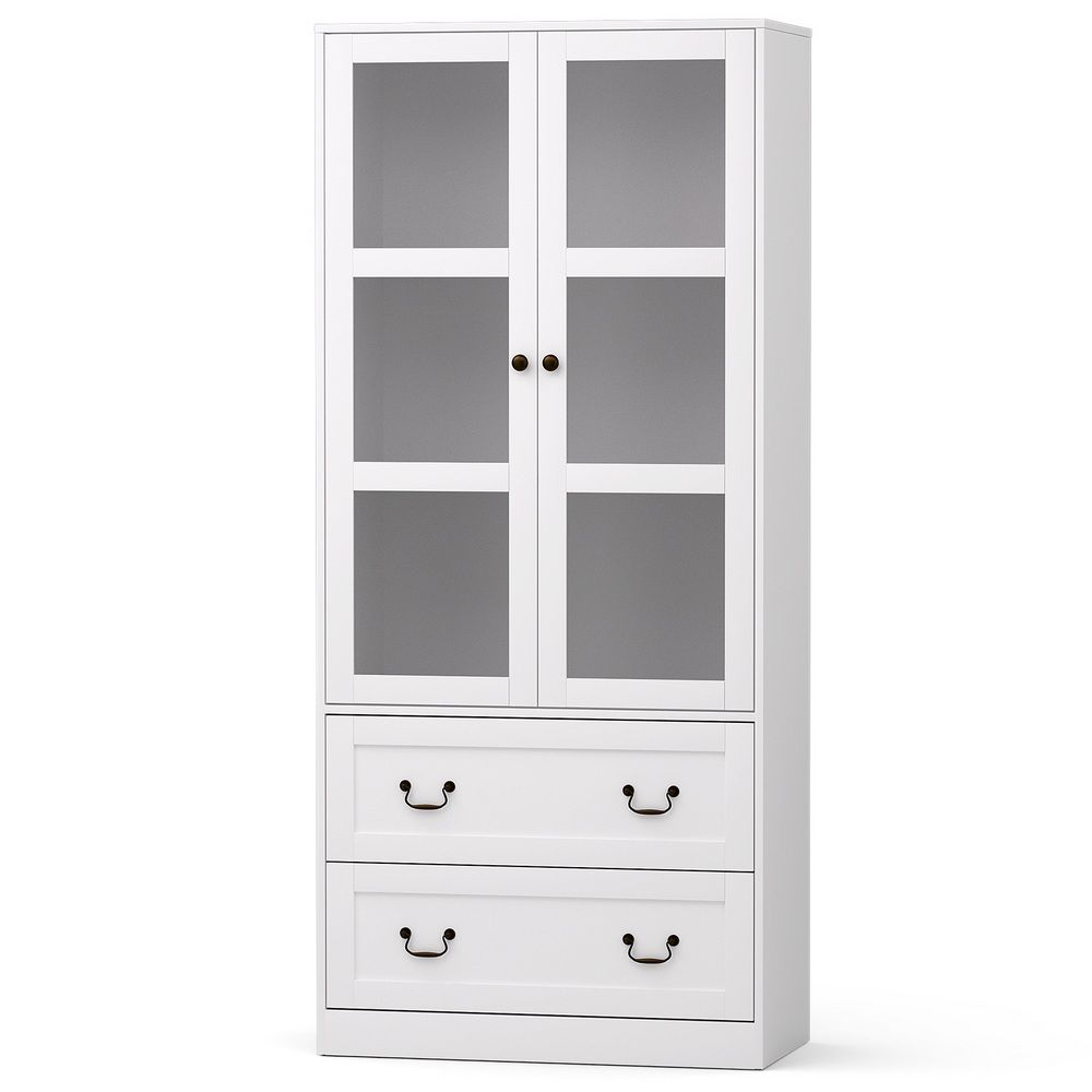 Artiss Buffet Sideboard 180cm Hutch Storage Cabinet Kitchen Drawer Door White
