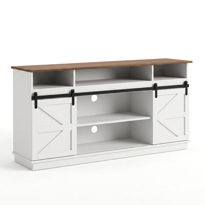 Artiss Buffet Sideboard Cabinet 150cm 3-Tier Kitchen Storage Sliding Doors White