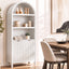 Artiss Buffet Sideboard Cabinet Pantry 180CM Arched Storage Bookshelf White