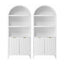 Artiss Buffet Sideboard Cabinet Pantry X2 180CM Arched Storage Bookshelf White