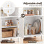 Artiss Buffet Sideboard Cabinet Pantry X2 180CM Arched Storage Bookshelf White