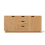 Artiss Buffet Sideboard Cabinet Storage Kitchen Cupboard Drawers Round Edge Oak