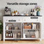 Artiss Buffet Sideboard Storage Cabinet Kitchen Cupboard 2 Drawers 140CM Black