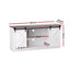 Artiss Buffet Sideboard Storage Cabinet Kitchen Cupboard Sliding Doors White