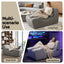 Artiss Chaise Lounge Chair Ergonomic S-Curve Floor Lounger Boneless Lounge Chairs Grey