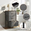 Artiss Chest of 3 Drawers Storage Dresser Tallboy Grey