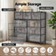 Artiss Chest of 9 Drawers Storage Dresser Tallboy Dark Grey