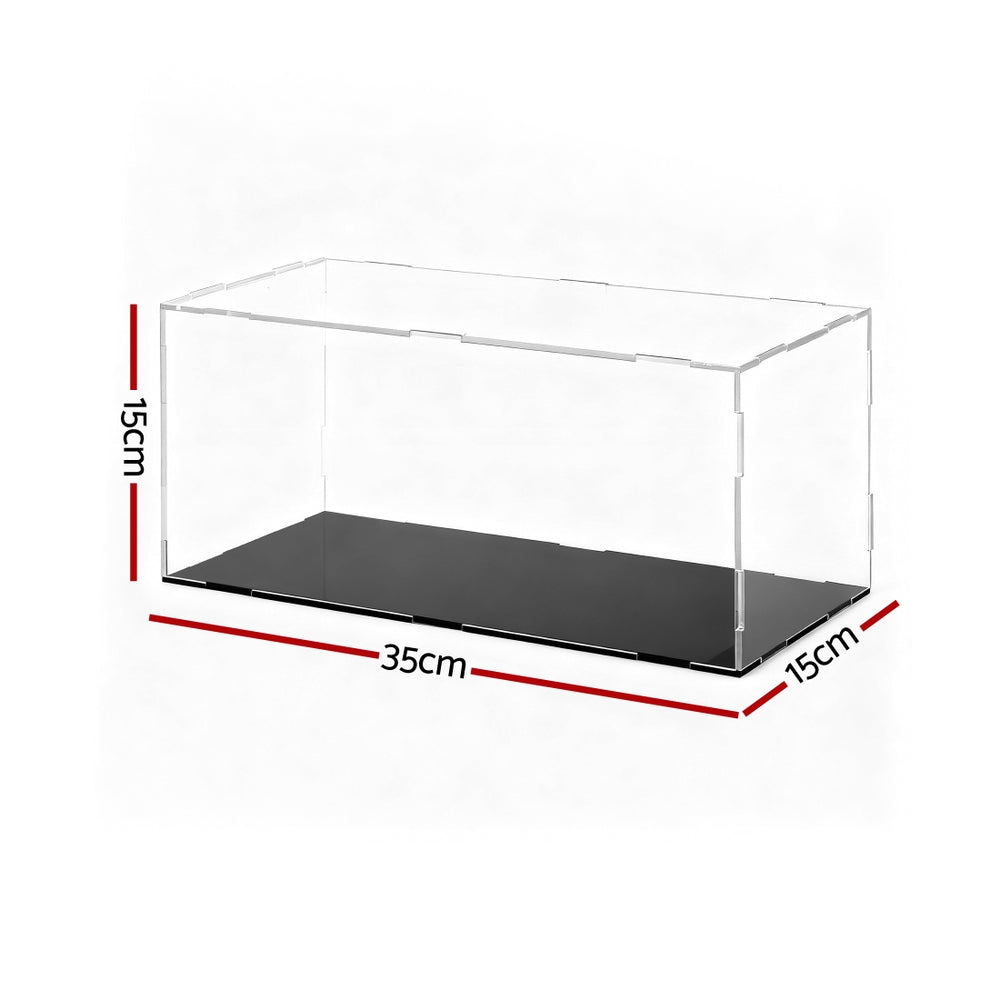 Artiss Clear Acrylic Display Case Dustproof Protection Box For Car Toys 15CM
