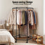 Artiss Clothes Rack Airer Rail Coat Stand Wheels 6 Rods
