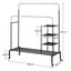 Artiss Clothes Rack Double Rod Airer Rail Coat Stand Hanger Storage Shelf