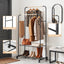 Artiss Clothes Rack Double Rod Airer Rail Coat Stand Hanger Storage Shelf