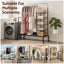 Artiss Clothes Rack Double Rod Airer Rail Coat Stand Hanger Storage Shelf
