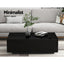 Artiss Coffee Table 4 Drawers Black Trevi