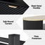 Artiss Coffee Table Drawer Shelf Wood&Black