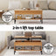 Artiss Coffee Table Lift-top Oak