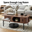 Artiss Coffee Table Living Room Center Table Shelf Cabinet Walnut