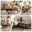 Artiss Coffee Table Living Room Center Table Shelf Cabinet Walnut