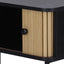Artiss Coffee Table Sliding Drawer Door Black Boris