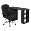 Artiss Computer Desk 120cm Executive Office Chair Set PU Leather High Back Black