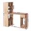 Artiss Computer Desk Bookshelf Drawer Cabinet Oak 120CM