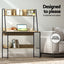 Artiss Computer Desk Bookshelf Storage Grey 100CM