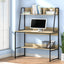 Artiss Computer Desk Bookshelf Storage Grey 100CM