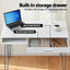 Artiss Computer Desk Drawer Cabinet Home Office Desks Workstation 100cm White