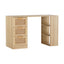 Artiss Computer Desk Drawer Shelf Home Office Study Table Rattan Oak 120CM