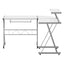 Artiss Computer Desk L-Shape Keyboard Tray Shelf White
