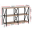 Artiss Console Table 120CM 3-tier Walnut Xiah