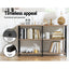 Artiss Console Table 120CM 3-tier Walnut Xiah