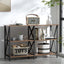 Artiss Console Table 120CM 3-tier Walnut Xiah