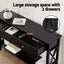 Artiss Console Table 2 Drawers 100CM Black