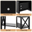 Artiss Console Table 2 Drawers 100CM Black