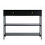 Artiss Console Table 3-Tier Black