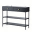 Artiss Console Table 3-Tier Black