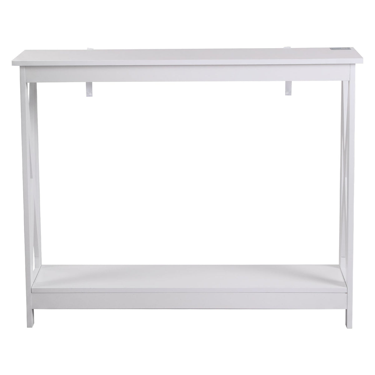 Artiss Console Table Entryway Hallway Display 2-Tier Narrow Sofa Table 100CM White