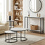 Artiss Console Table Entryway Hallway Display Desk Marble Effect White