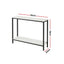 Artiss Console Table Entryway Hallway Display Desk Marble Effect White