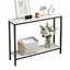 Artiss Console Table Entryway Hallway Display Desk Marble Effect White