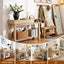 Artiss Console Table Entryway Hallway Sofa Side Table Drawer Shelf 100CM Wood