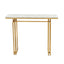 Artiss Console Table Hallway Entryway Table Marble Effect 110CM White & Gold