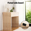 Artiss Console Table Hallway Fluted 120CM Pine