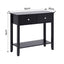 Artiss Console Table Hallway Sofa Entryway Entrance 2 Drawers 80CM Black