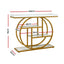Artiss Console Table Marble Effect 4-Tier Shelves 105CM White&Gold