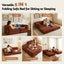 Artiss Convertible Folding Sofa Bed Orange