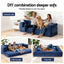 Artiss Convertible Folding Sofa Bed Pull Out Mattress Foldable Lounge Couch Chair