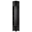 Artiss Corner Bookshelf 6-Tier Shelving with Coat Rack Black