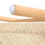 Artiss Dining Chair Wooden Rattan Seat Wishbone Back